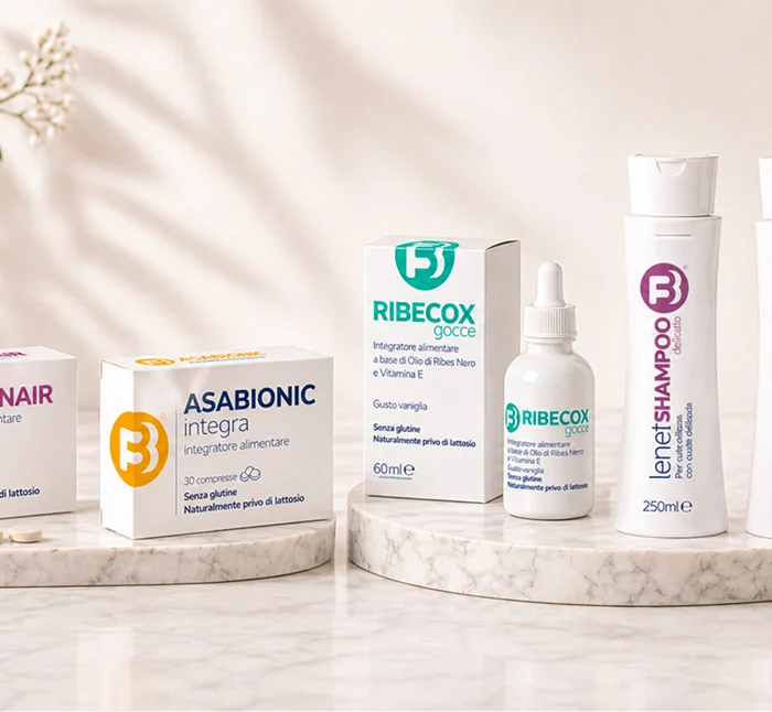 Linea di prodotti dermocosmetici FB Dermo – Asabionic, Ribecox e Levidade